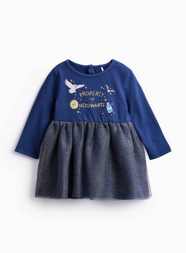 Harry Potter Navy Printed Mesh Tutu Dress 18-24 months